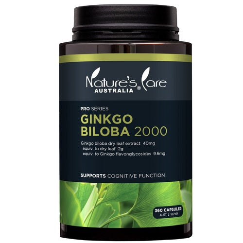 Nature's Care Pro Series Ginkgo Biloba 2000 360 Capsules