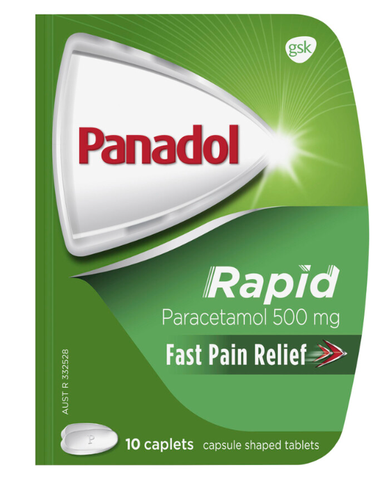 Panadol Rapid Paracetamol 500mg 10 Caplets (S2)