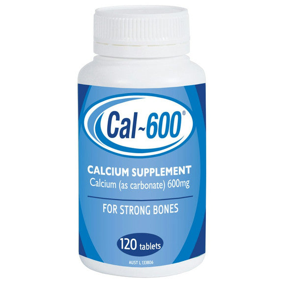 Cal-600 Calcium Supplement 120 Tablets