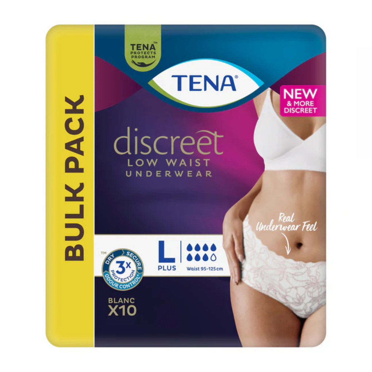 Tena Pants Discreet White Large 10 Pack
