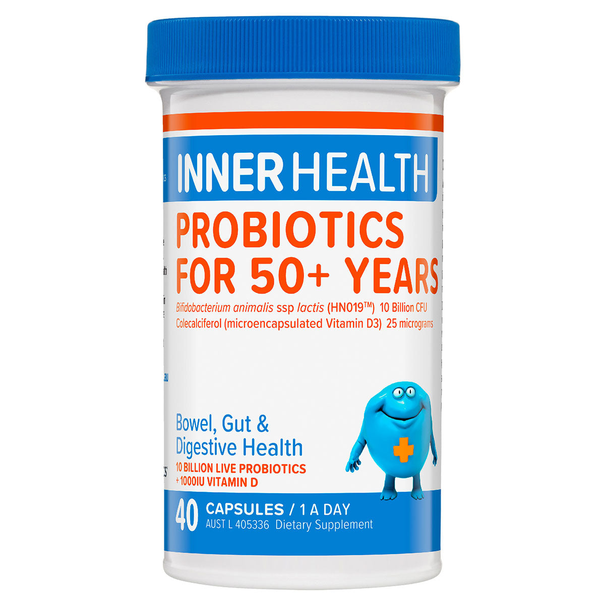 Ethical Nutrients Inner Health Probiotics For 50+ Years 40 Capsules (EXP: 01/07/2026)