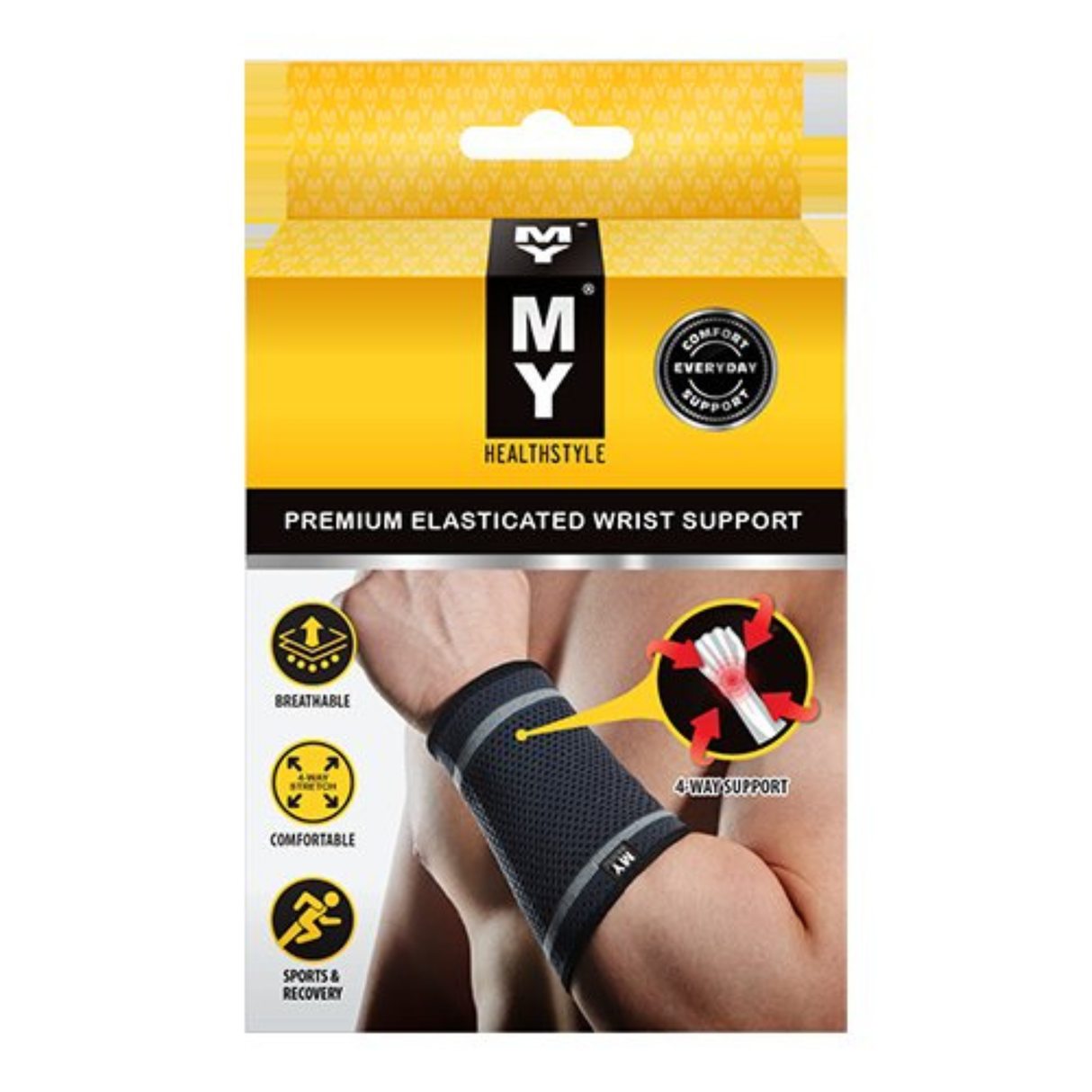 My Premium Elasticated Wrist Support Large