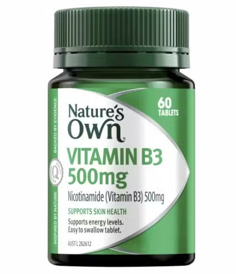 Natures Own Vitamin B3 500mg 60 Tablets