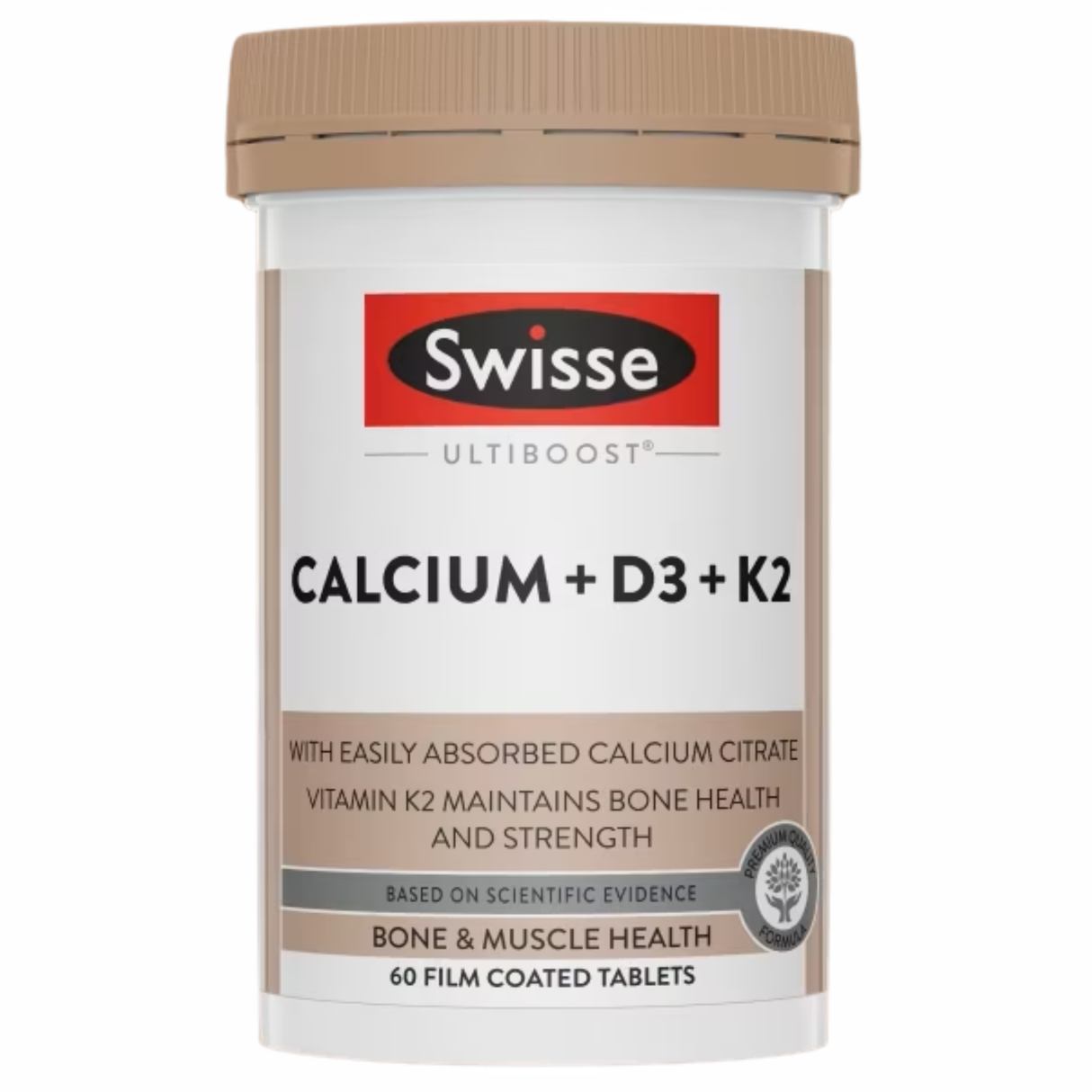 Swisse Ultiboost Calcium + D3 + K2 60 Tablets