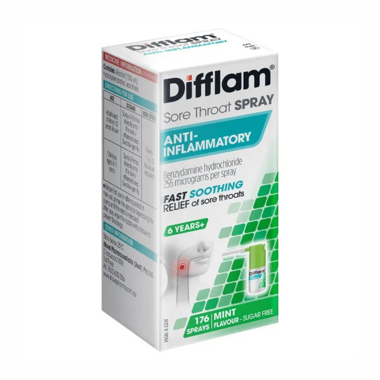 Difflam Sore Throat Spray Anti-Inflammatory 6 Years+ 30ml (EXP: 01/07/2026)