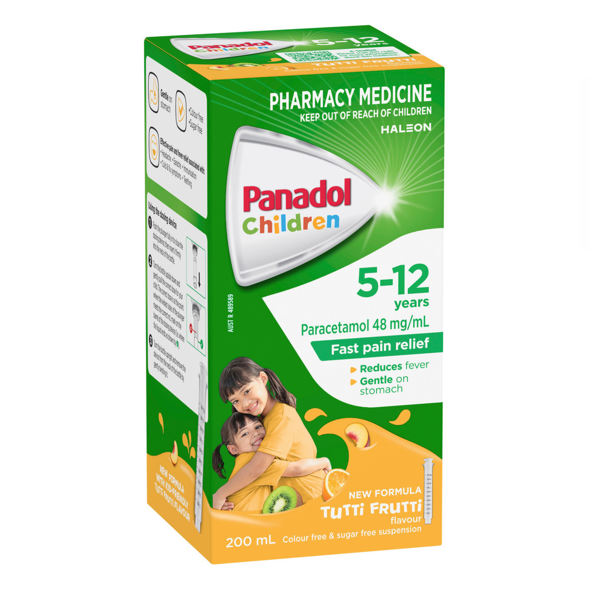 Panadol Children 5-12 Years Tutti Frutti Flavour 200mL (S2)