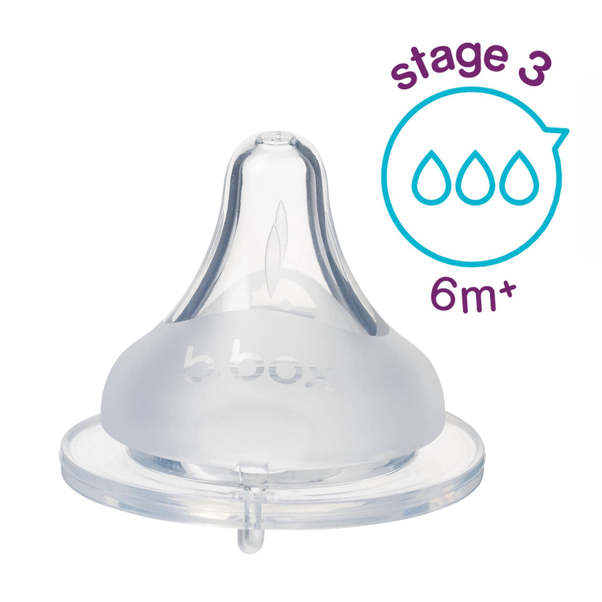 B.Box Baby Bottle Teats Stage 3 6m+