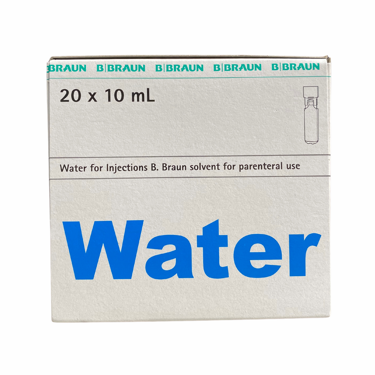 B.Braun Water For Injections MPC 20 x 10mL Ampoule