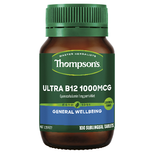 Thompson's Ultra B12 1000mcg 100 Tablets (EXP: 01/10/2026)