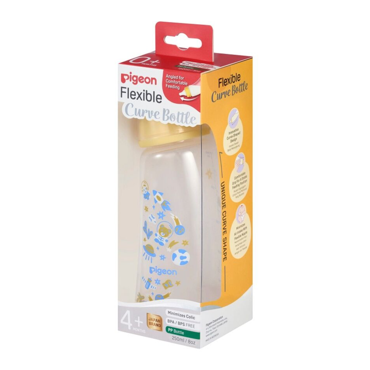 Pigeon Flexible Curve Baby Bottle PP Space 250mL