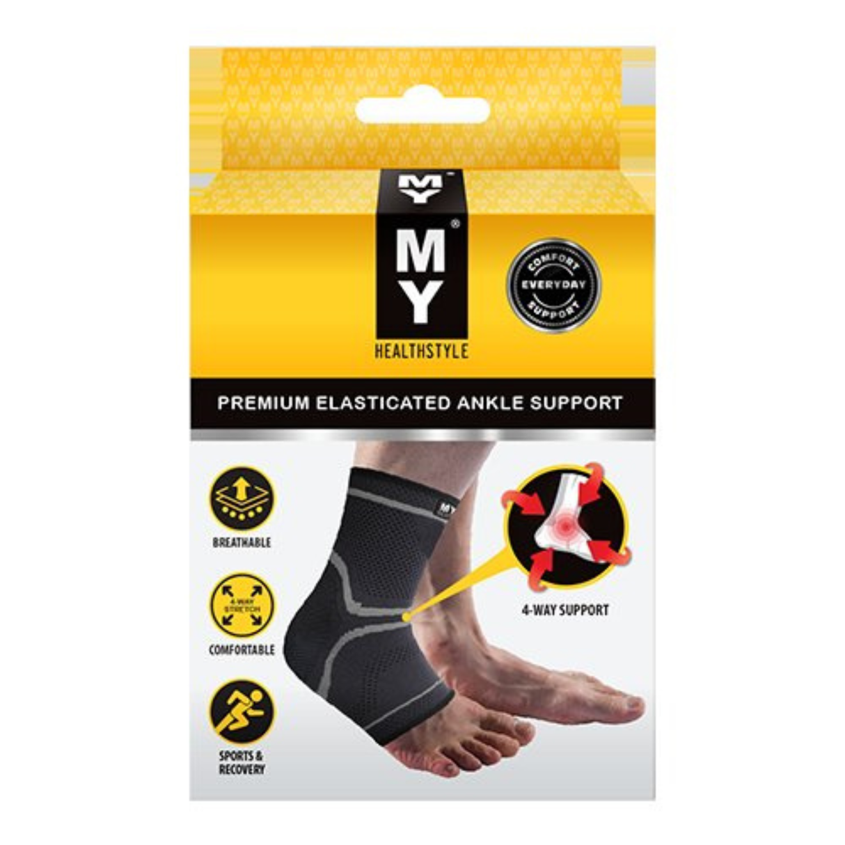 My Premium Elasticated Ankle Support Medium