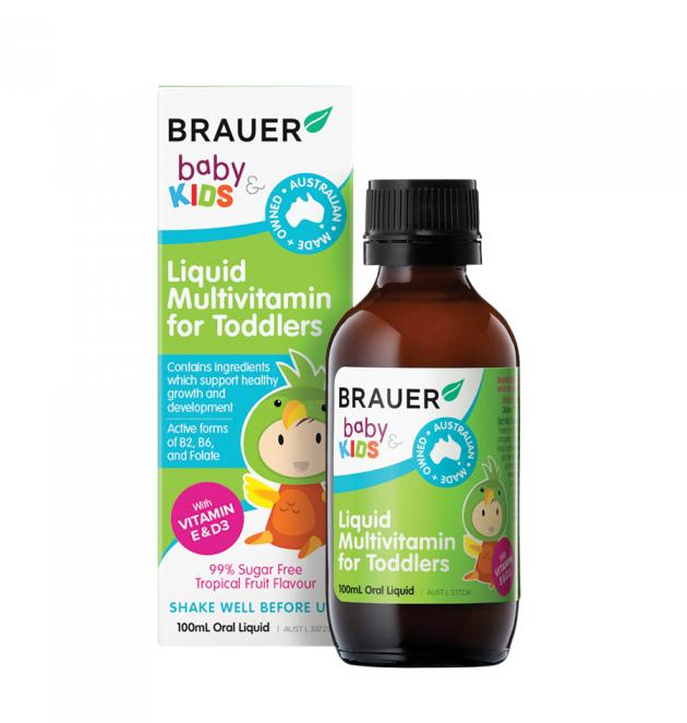 Brauer Baby & Kids Liquid Multivitamin for Toddlers 100mL