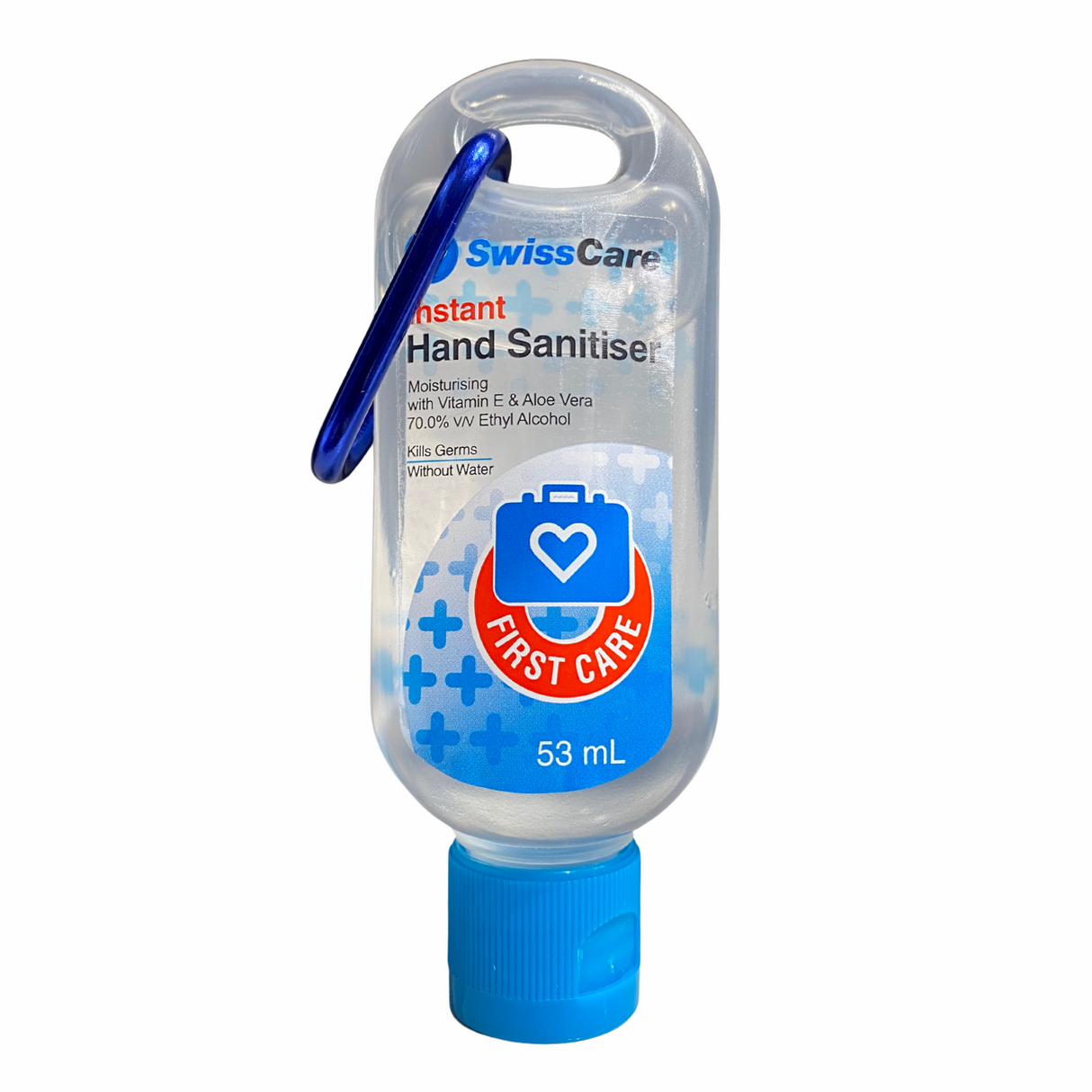 SwissCare Instant Hand Sanitiser with Clip 53mL
