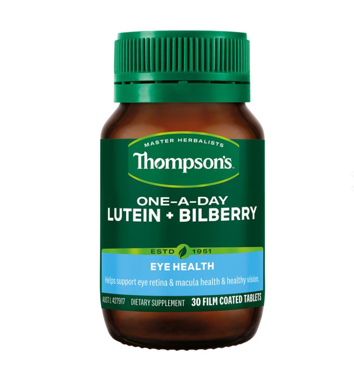 Thompsons One-A-Day Lutein + Biberry 30 Tablets (EXP: 01/10/2026)