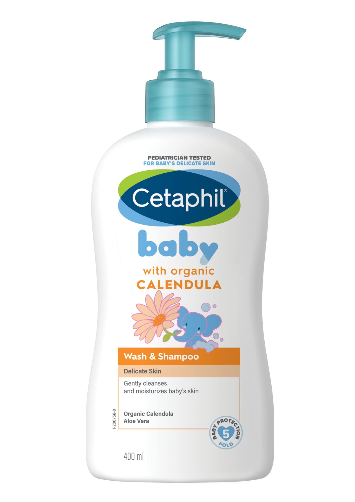 Cetaphil Baby Organic Calendula Wash and Shampoo 400mL