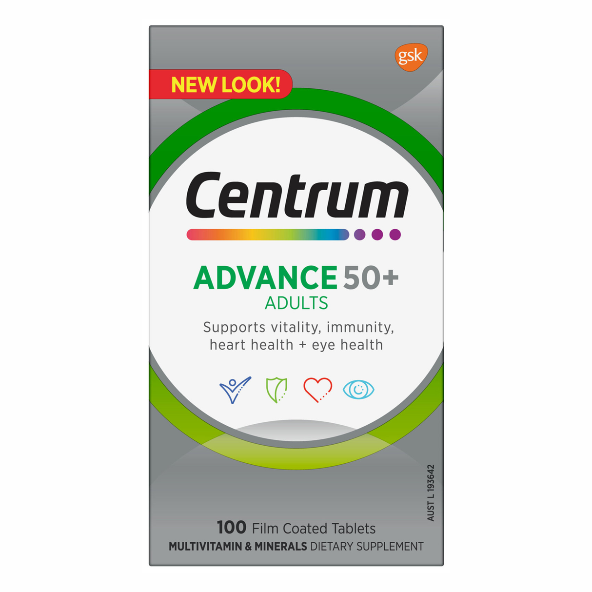 Centrum Advance Adults 50+ 100 Tablets