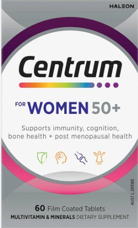 Centrum For Women 50+ 60 Tablets