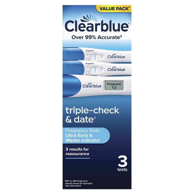 Clearblue Pregnacy Test Triple Check - 3 Test