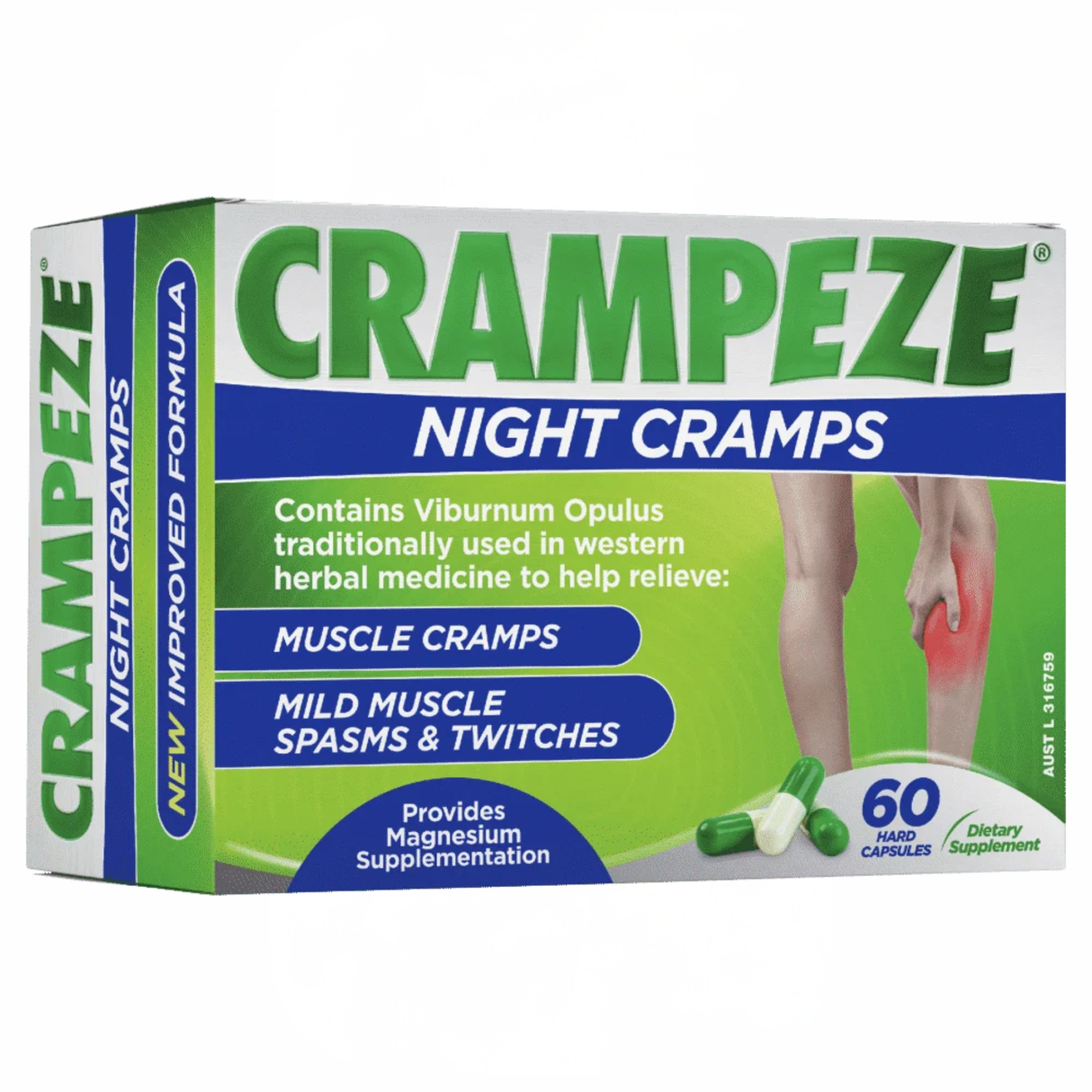 Crampeze Leg Cramps Spasms 60 Capsules