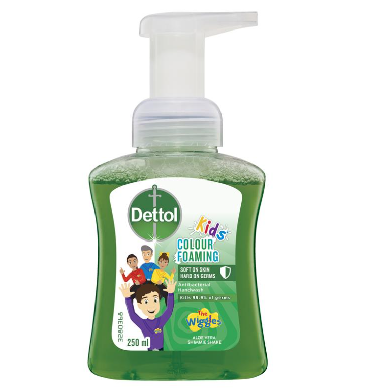 Dettol Kids Colour Foaming Hand Wash Aloe Vera 250ml