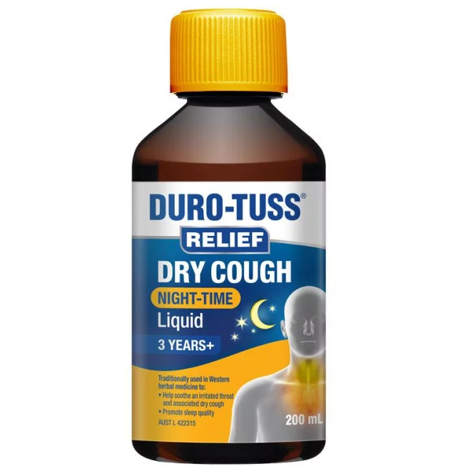 Duro-Tuss Relief Dry Cough Night Liquid 200ml