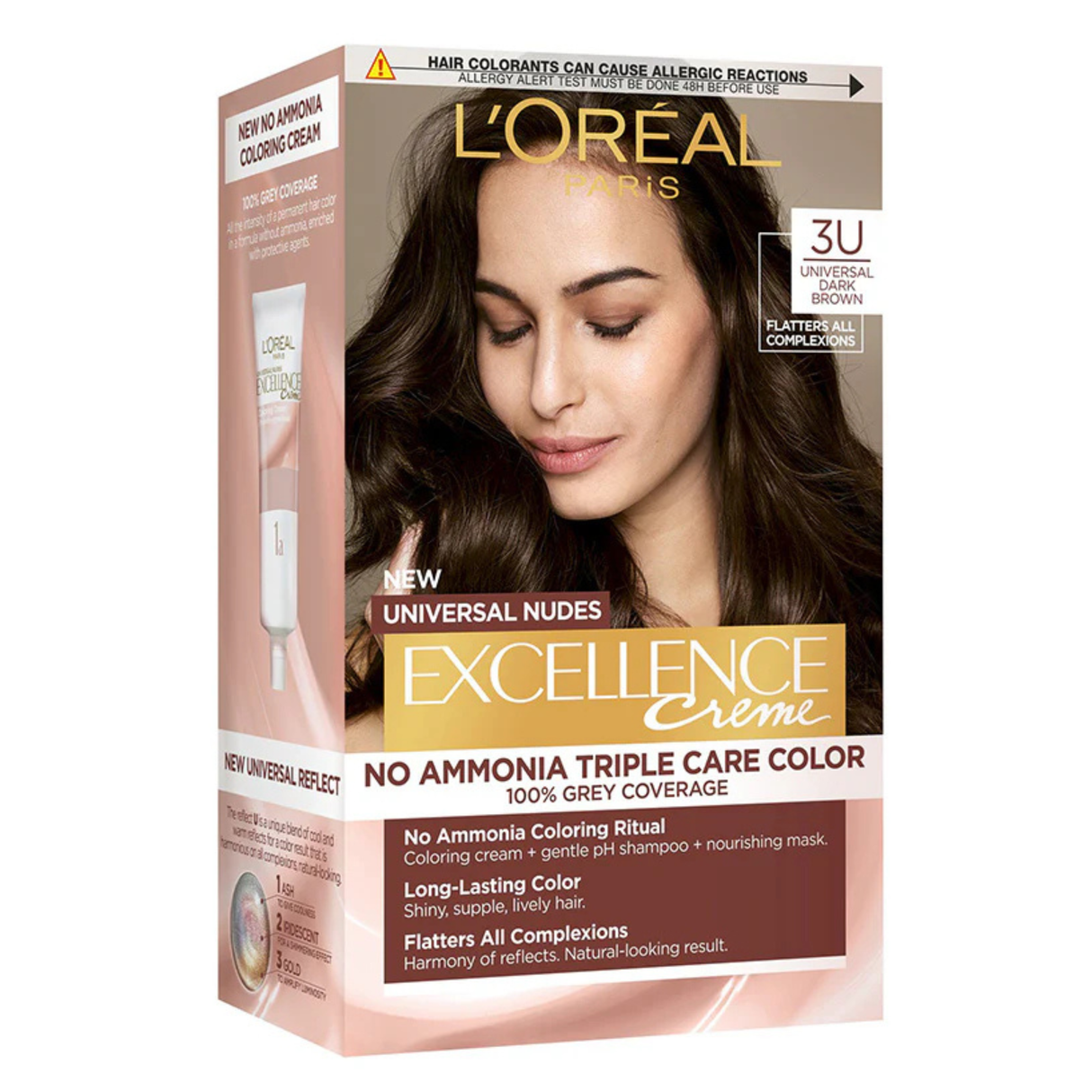 L'Oreal Paris Excellence Creme Hair Colour 3U Universal Nudes Dark Brown