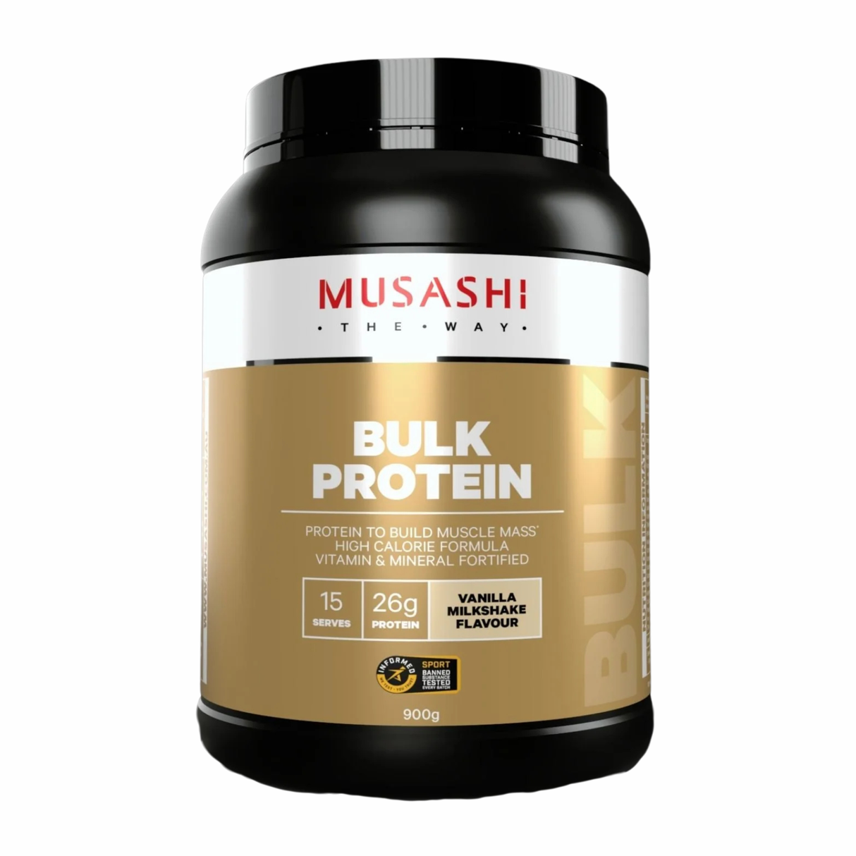 Musashi Bulk Protein Vanilla 900g (Old Package)