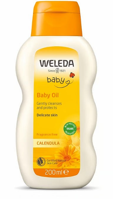 Weleda Calendula Baby Oil Fragrance Free 200ml (EXP: 01/08/2026)