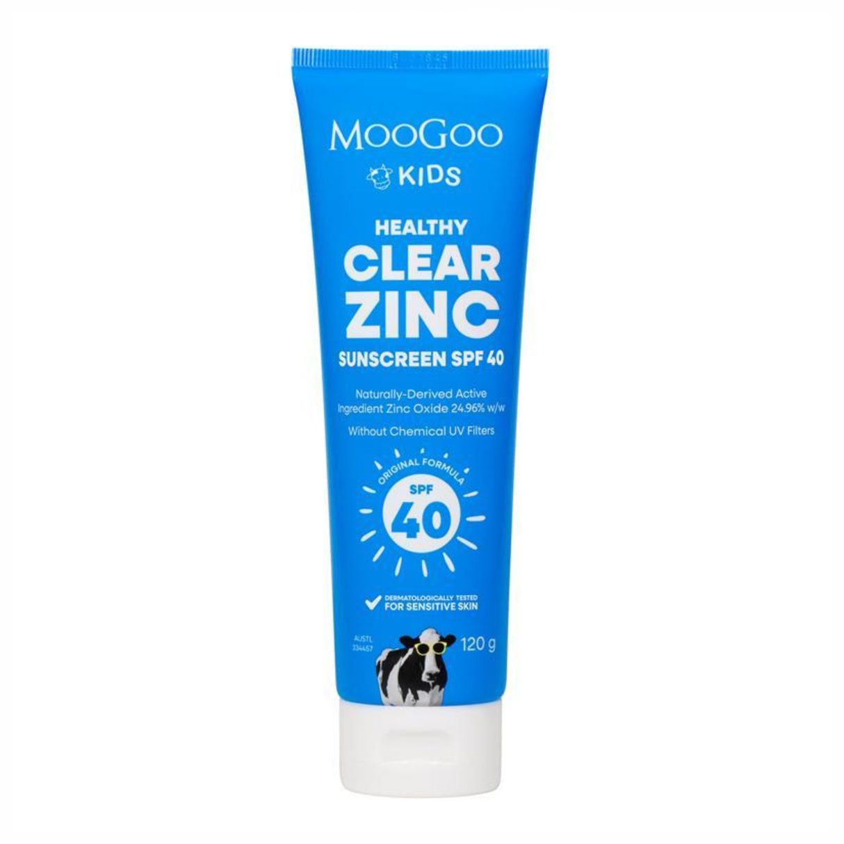 MooGoo Kids Clear Zinc Sunscreen SPF 40 120g