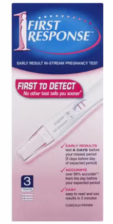 First Response Instream Pregnancy Test 3 Test