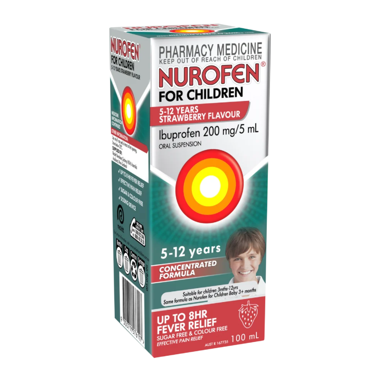 Nurofen for Children 5-12 Years Strawberry Flavour100ml