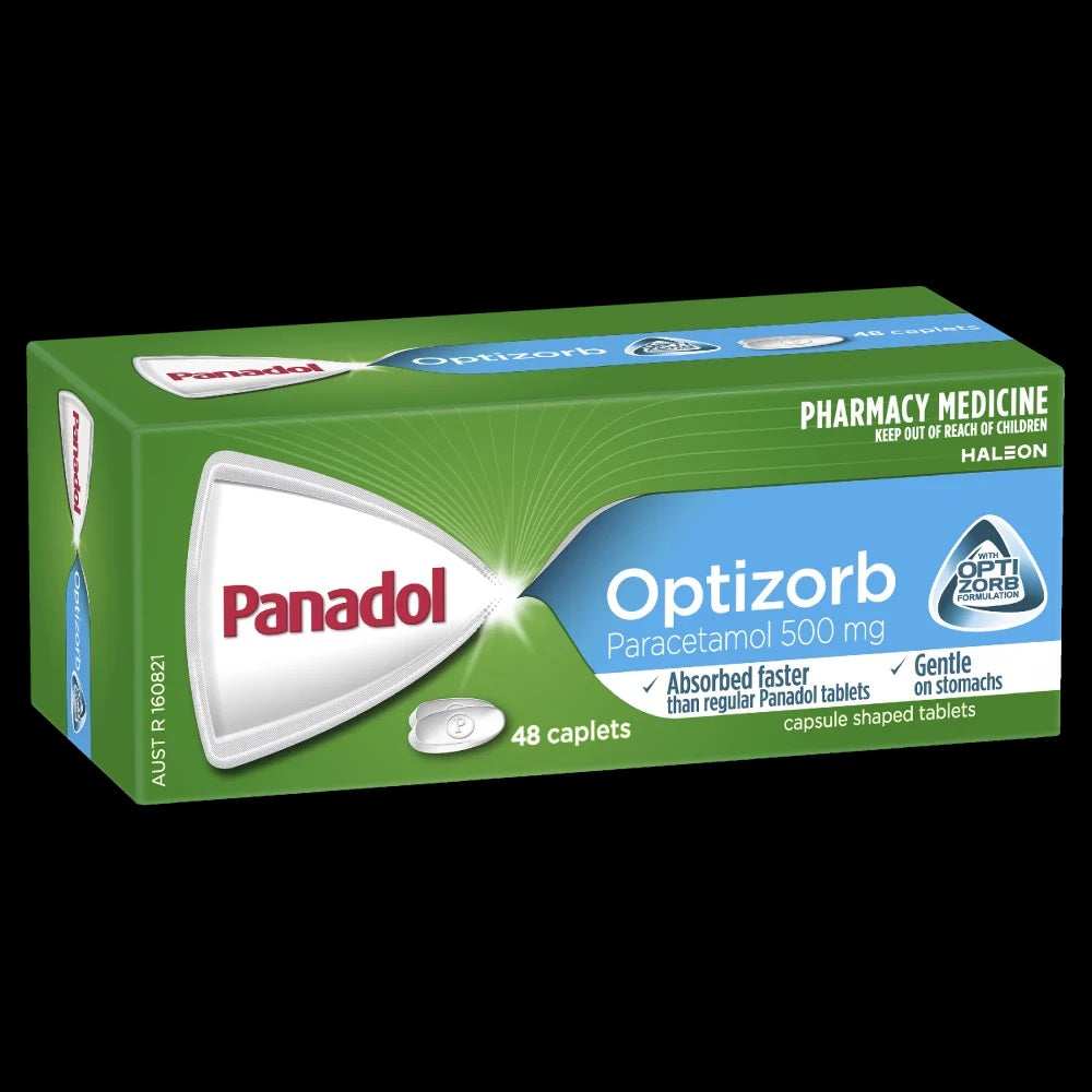 Panadol Optizorb Paracetamol 500mg 48 Caplets