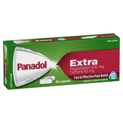 Panadol Extra Paracetamol 500mg 16 Caplets
