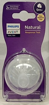 Philips Avent Natural Response Teat 9m+ Flow 2 Pack