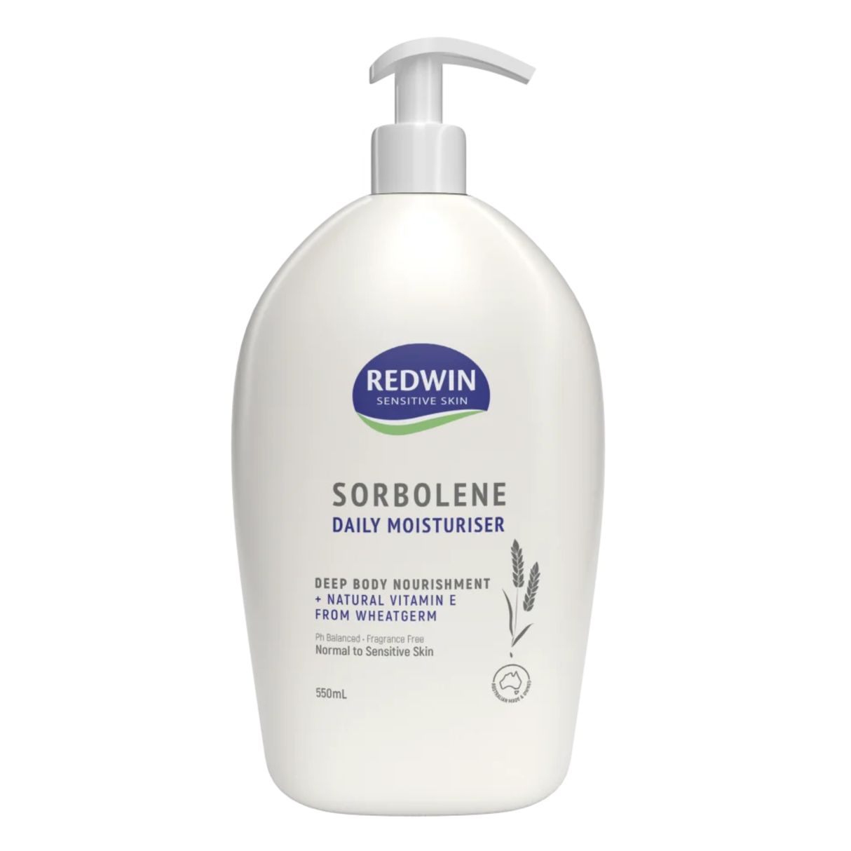 Redwin Sorbolene Daily Moisturiser Lotion Vitamin E 550ml