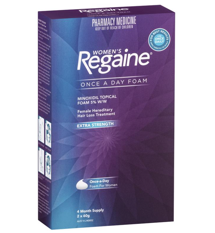 Women's Regaine Extra Strength Minoxidil Foam Hair Regrowth Treatment 2 x 60g