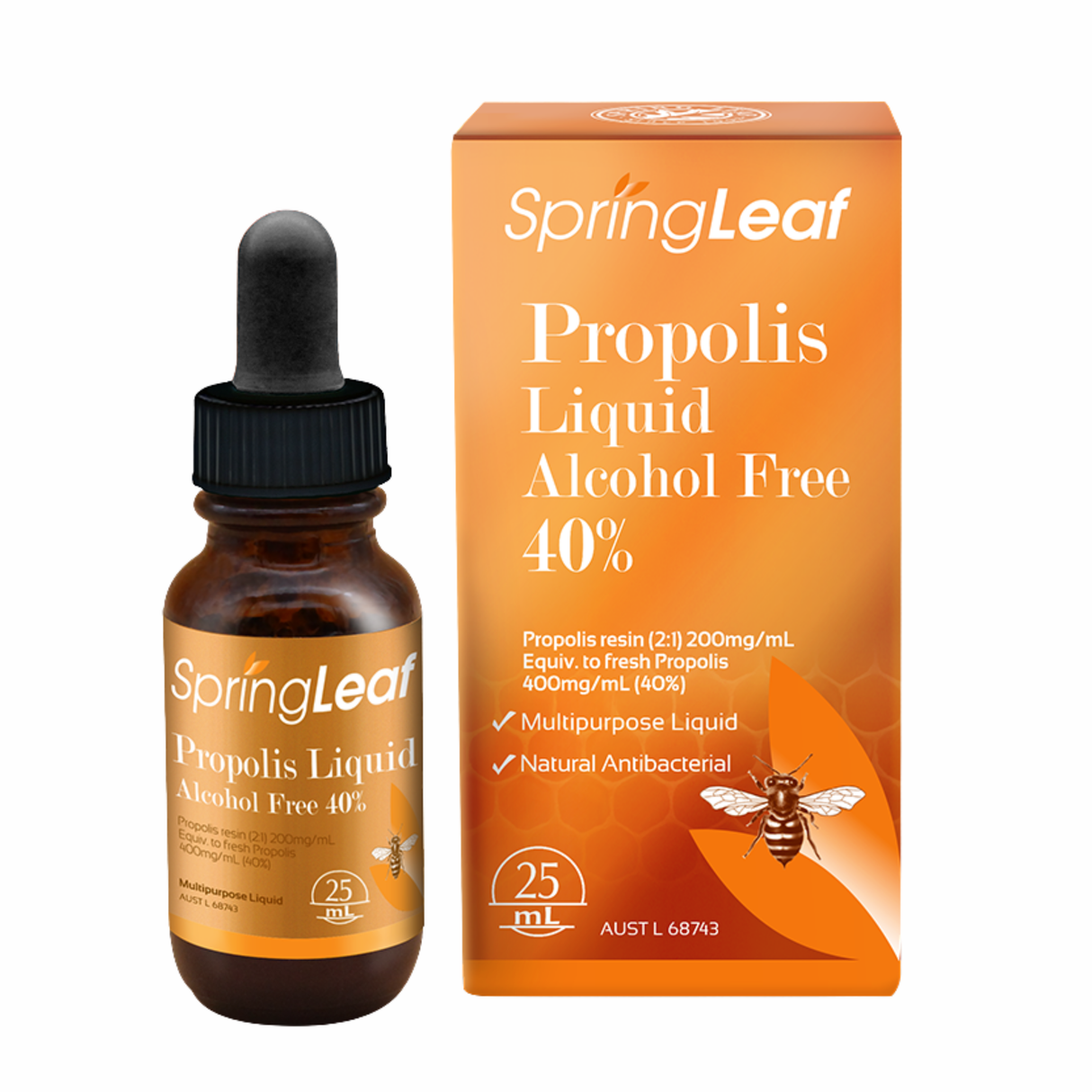 Spring Leaf Propolis Liquid (Alcohol Free) 40% 25ml