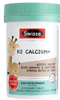 Swisse Kids K2 Calcium+ 60 Tablets