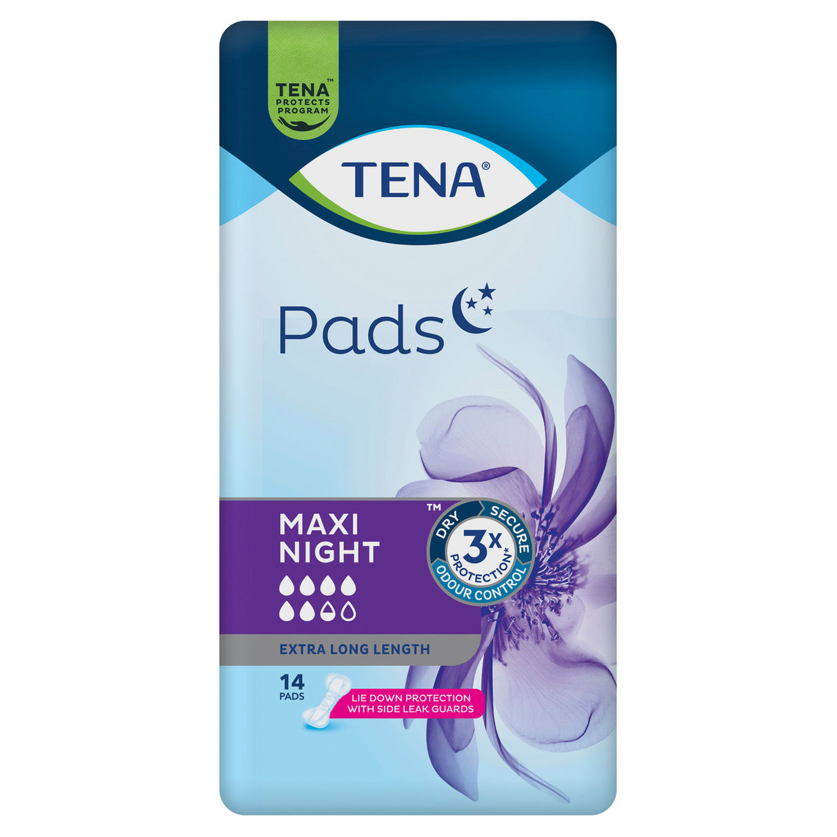 Tena Pads Maxi Night 6.5 Drops 14 Pads