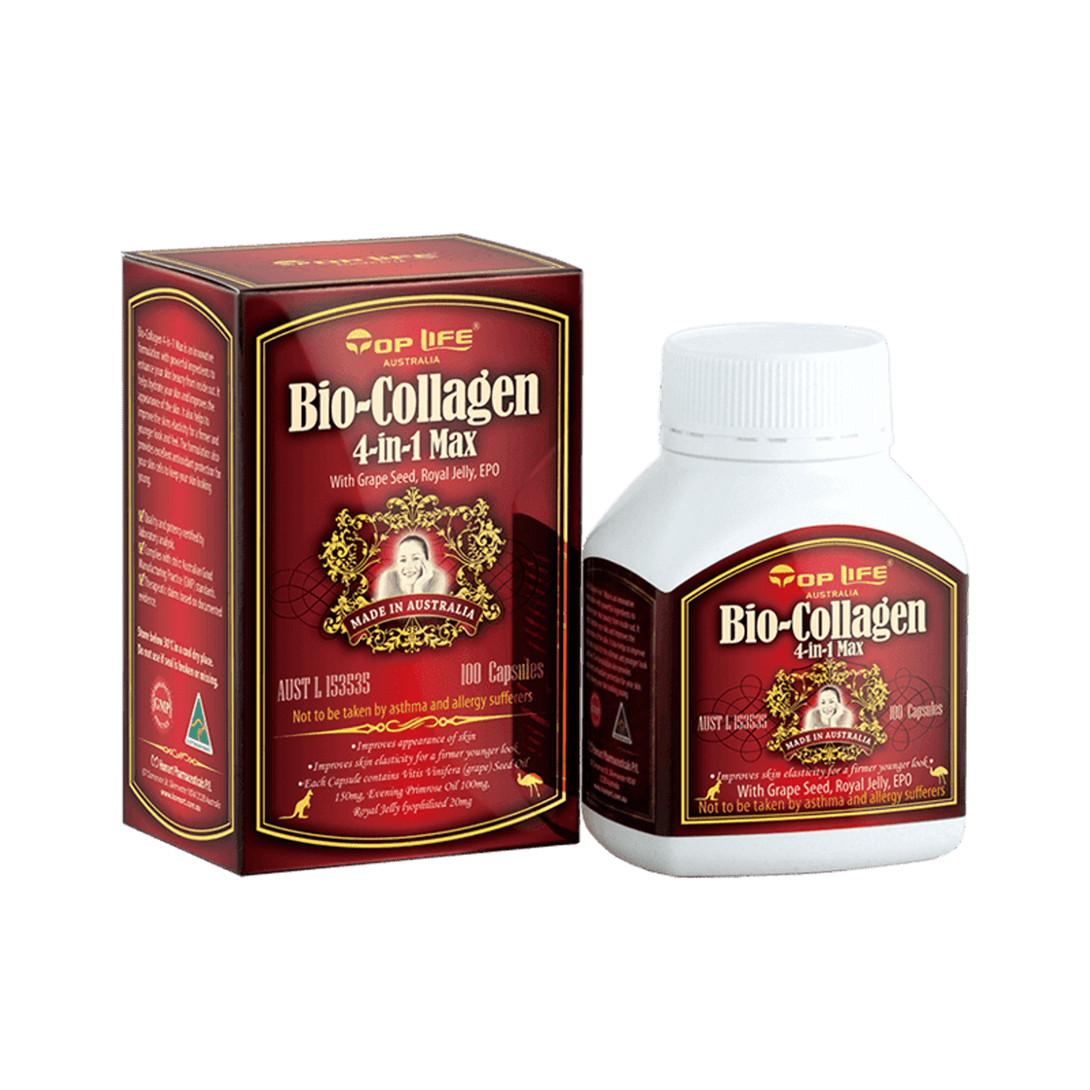 Top Life Bio-collagen 4 in 1 Max 100 Capsules