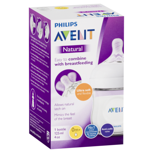 Philips Avent Natural Baby Feeding Bottle Ultra Soft 0m+ 125ml