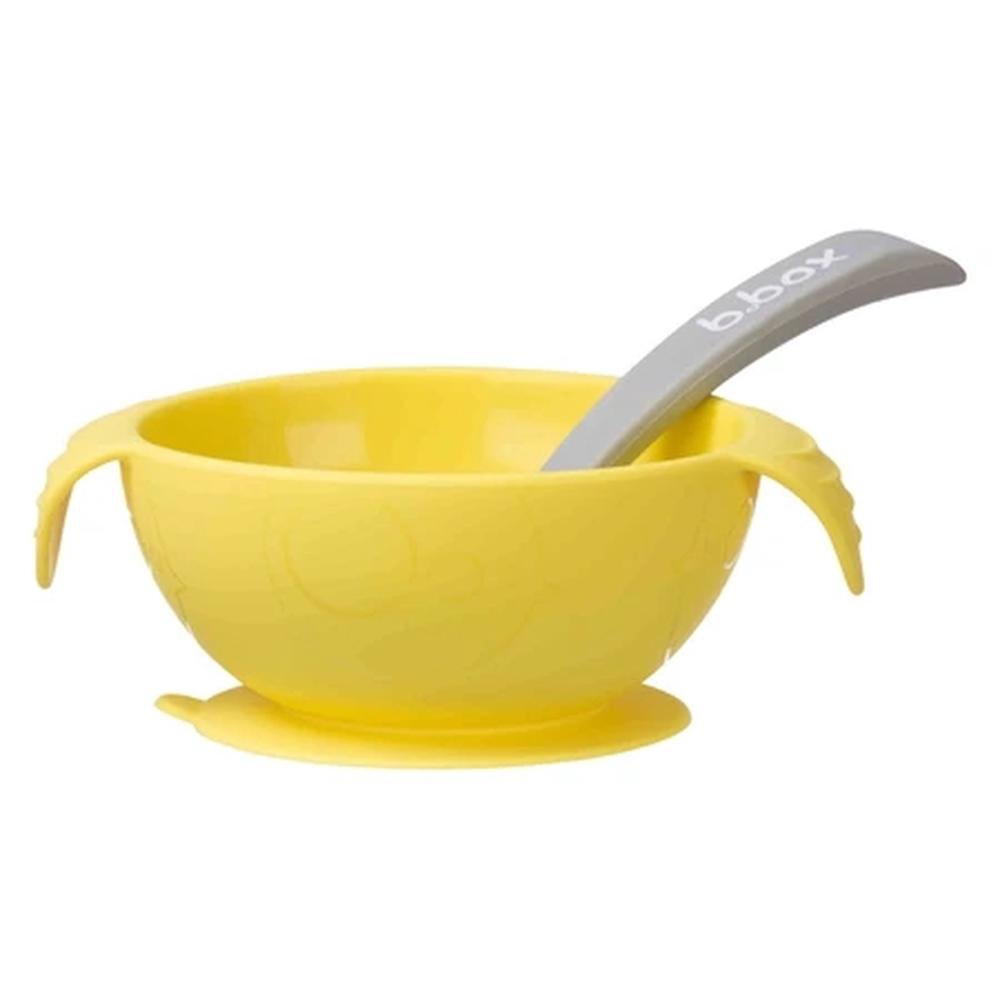 B.Box Silicone First Feeding Set Lemon Sherbet 6m+