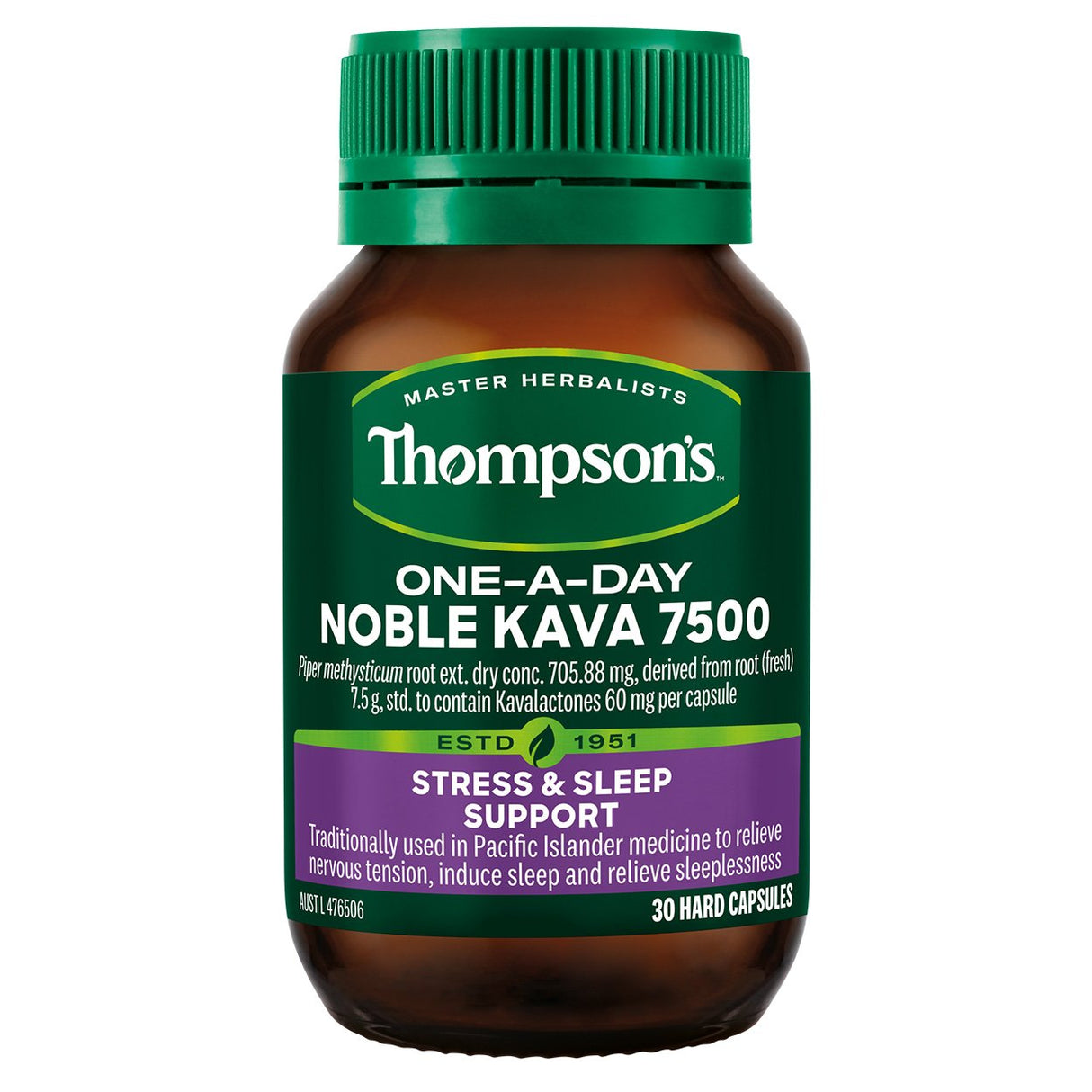 Thompson's One-A-Day Noble Kava 7500 30 Capsules