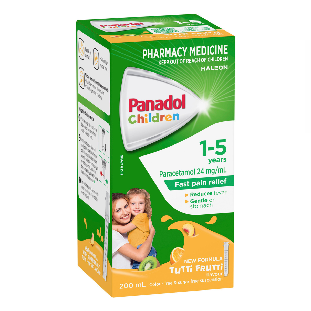 Panadol Children 1-5 Years Tutti Fruitti Flavour 200mL (S2)