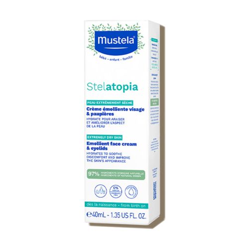 Mustela Stelatopia Emollient Face Cream and Eyelids 40mL