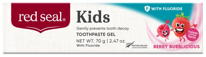 Red Seal Kids Berry Bubblicious Fluoride Toothpaste 70g