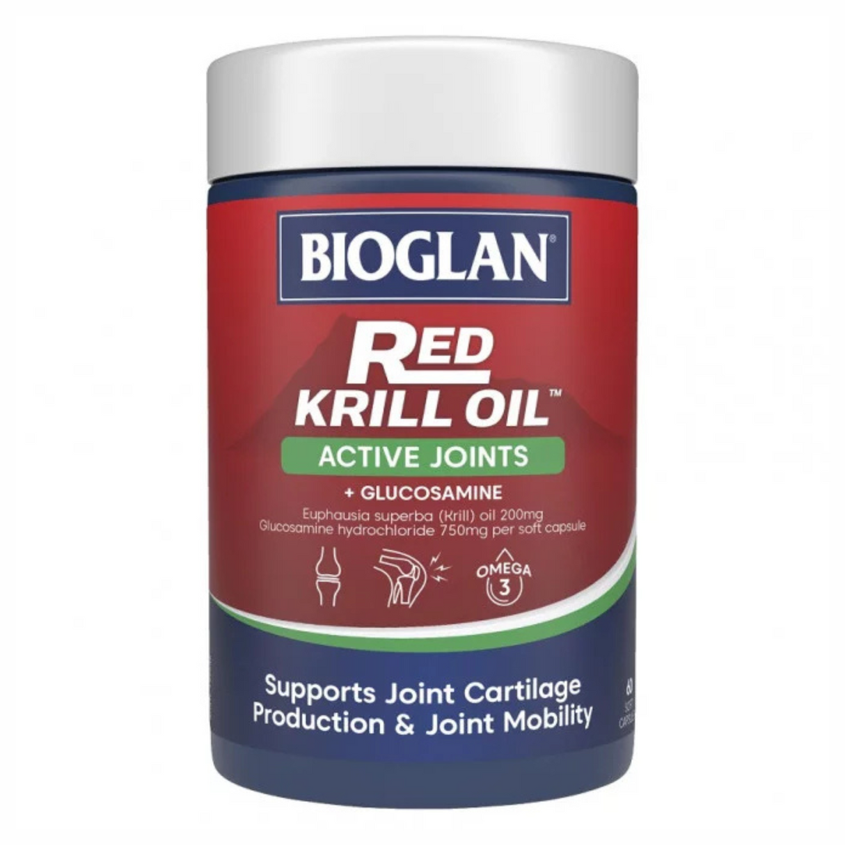 Bioglan Red Krill Oil Active Joints 60 Capsules