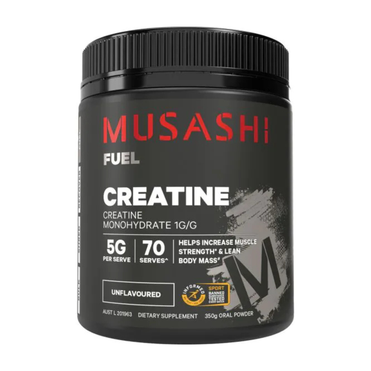 Musashi Creatine Monohydrate Unflavoured 350g