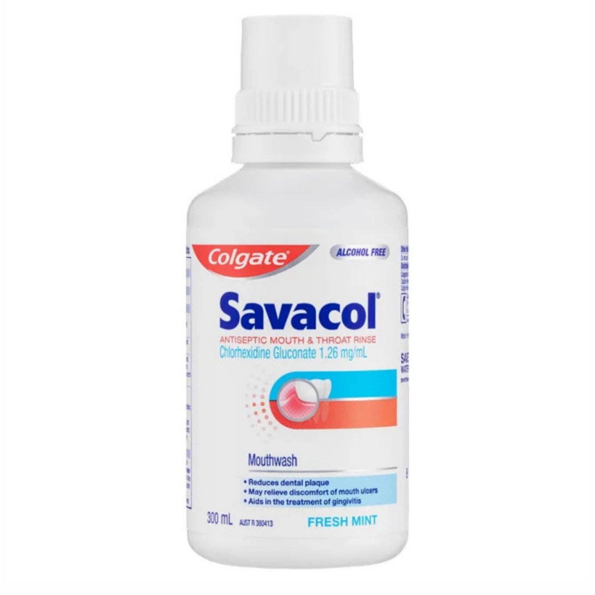 Colgate Savacol Mouth & Throat Rinse Freshmint 300mL