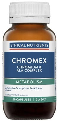 Ethical Nutrients Chromex Chromium & ALA Complex 60 Capsules (EXP: 01/10/2026)